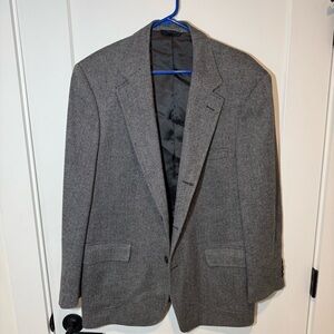 Brooks Brothers 100% Lambswool Herringbone Blazer. Made in Italy. Casual, Preppy
